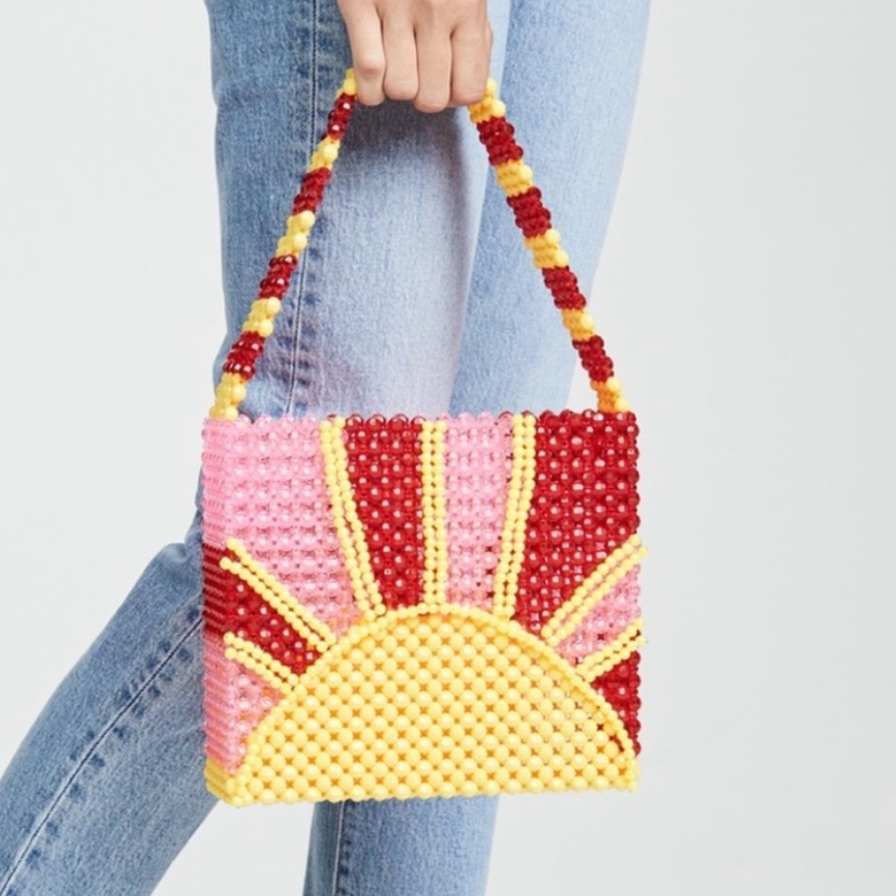Susan Alexandra Rising Sun Beaded Bag